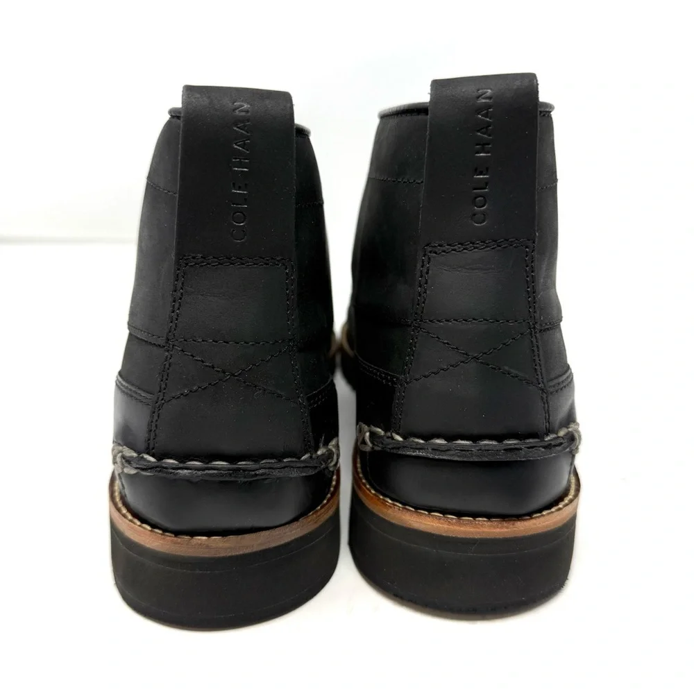 Cole Haan Men’s Pinch Rugged Chukka Ankle Boots Black Leather 10.5 New‎ in Box